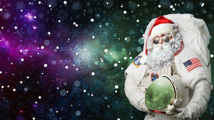 Astro Santa Wallpaper