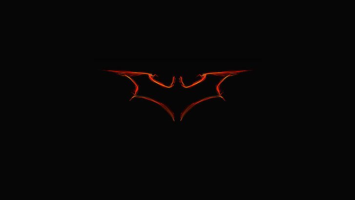 Batman Light Painting Logo Wallpaper