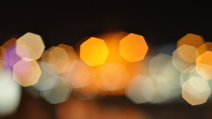 Blurred City Lights Wallpaper