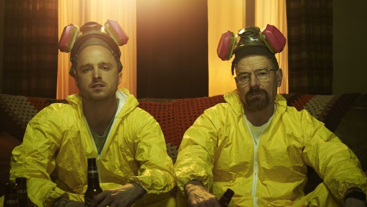 Breaking Bad - Jesse & Walt Drinking Wallpaper