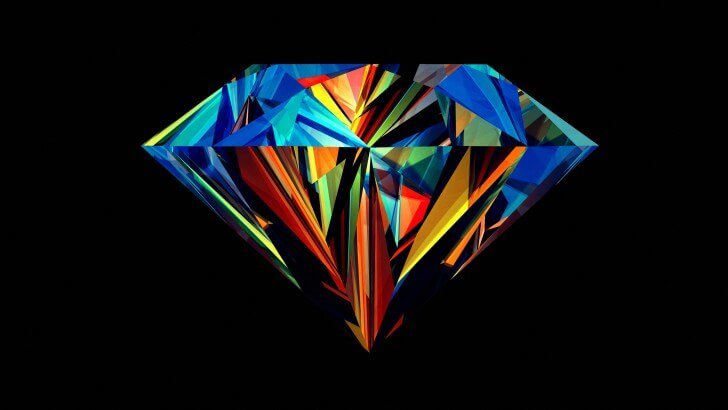 Colorful Diamond Wallpaper