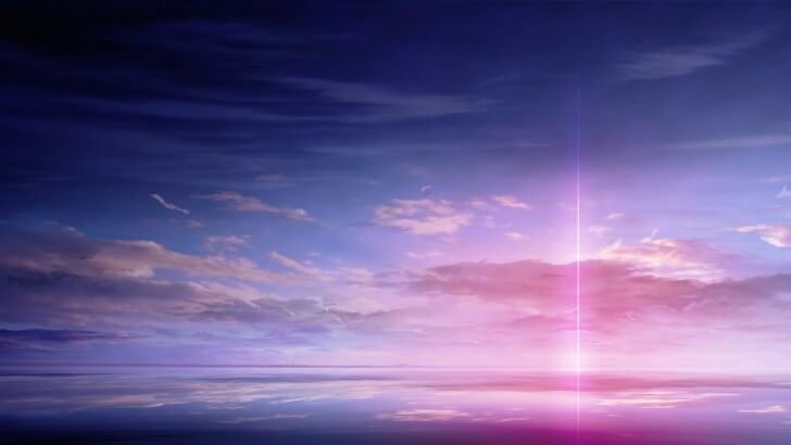 Purple Solar Pillar Wallpaper