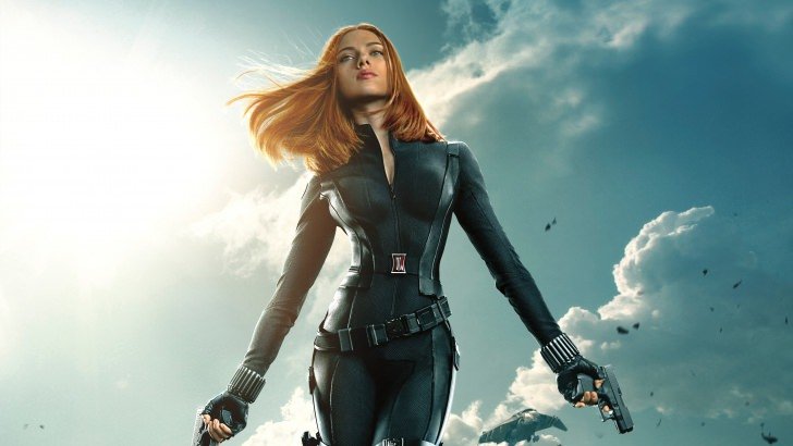 Scarlett Johansson in "Captain America: The Winter Soldier" Wallpaper