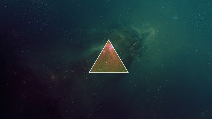 Space Triangle Wallpaper