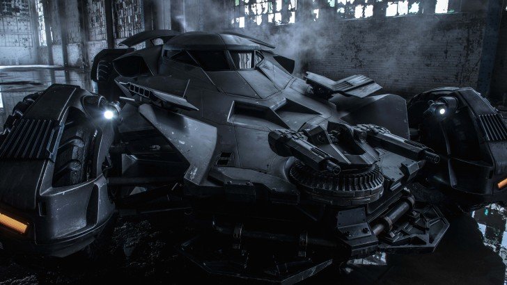 The Batman v Superman Batmobile Wallpaper