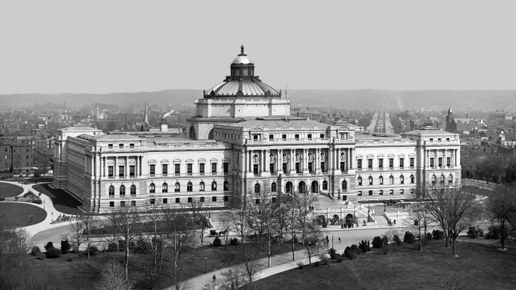 Thomas Jefferson Building, year 1902, Washington, D.C. Wallpaper