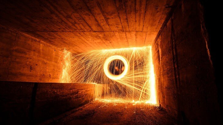 Wire Wool Long Exposure Wallpaper