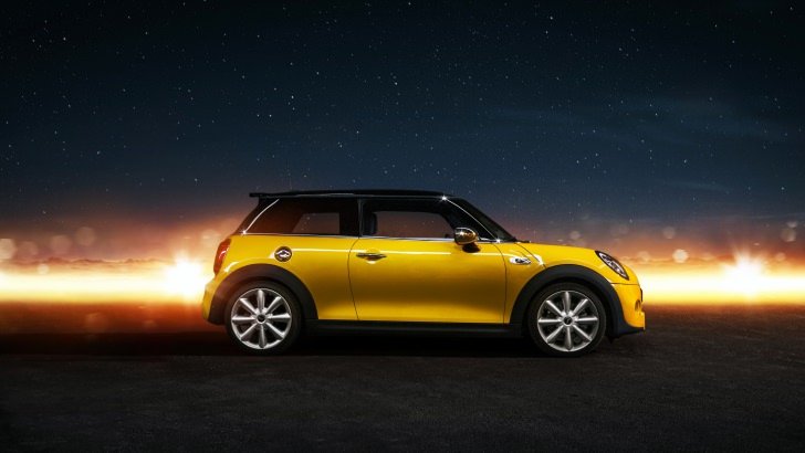 Yellow Mini Cooper S Wallpaper